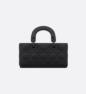 Small Lady D-Joy Bag • Ultramatte Black Cannage Calfskin