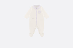 Newborn Gift Set • Ivory Cotton Interlock and Poplin with Gray Stripes