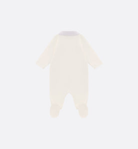 Newborn Gift Set • Ivory Cotton Interlock and Poplin with Gray Stripes