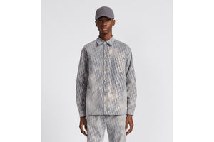 Dior Oblique Overshirt • Gray and Gold-Tone Cotton-Blend Twill