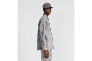 Dior Oblique Overshirt • Gray and Gold-Tone Cotton-Blend Twill