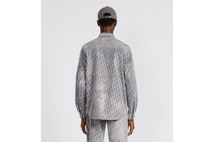 Dior Oblique Overshirt • Gray and Gold-Tone Cotton-Blend Twill