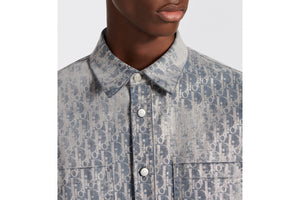 Dior Oblique Overshirt • Gray and Gold-Tone Cotton-Blend Twill