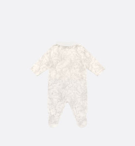 Newborn Gift Set • Ivory Cotton Interlock with Light Gray Lily of the Valley Print