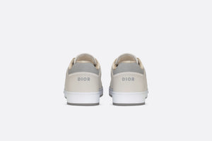 B27 Low-Top Sneaker • Cream and White Smooth Calfskin with Beige and Black Dior Oblique Jacquard