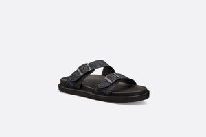 Dior Aqua Sandal • Black Dior Oblique Jacquard