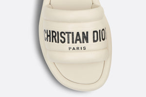 Every-D Slide • White Embossed Lambskin