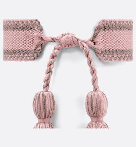 J'Adior Bracelet Set • Pink and Gray Cotton