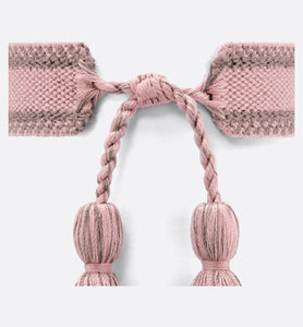 J'Adior Bracelet Set • Pink and Gray Cotton