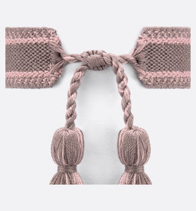 J'Adior Bracelet Set • Pink and Gray Cotton