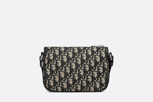 Mini Dior Aqua Bag with Strap • Beige and Black Dior Oblique Jacquard