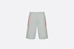 Track Shorts • Gray Cotton-Blend Jersey