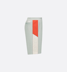 Track Shorts • Gray Cotton-Blend Jersey