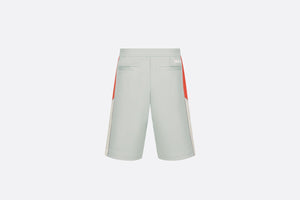 Track Shorts • Gray Cotton-Blend Jersey