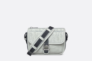 Mini Dior Aqua DIOR AND PARLEY Bag with Strap • Ice Parley Ocean Plastic® Dior Oblique Mirage Nylon