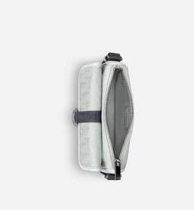 Mini Dior Aqua DIOR AND PARLEY Bag with Strap • Ice Parley Ocean Plastic® Dior Oblique Mirage Nylon