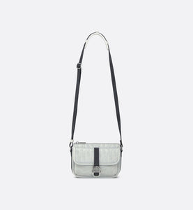 Mini Dior Aqua DIOR AND PARLEY Bag with Strap • Ice Parley Ocean Plastic® Dior Oblique Mirage Nylon