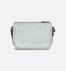 Mini Dior Aqua DIOR AND PARLEY Bag with Strap • Ice Parley Ocean Plastic® Dior Oblique Mirage Nylon