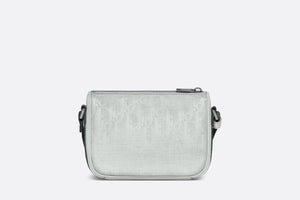 Mini Dior Aqua DIOR AND PARLEY Bag with Strap • Ice Parley Ocean Plastic® Dior Oblique Mirage Nylon