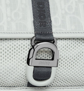 Mini Dior Aqua DIOR AND PARLEY Bag with Strap • Ice Parley Ocean Plastic® Dior Oblique Mirage Nylon