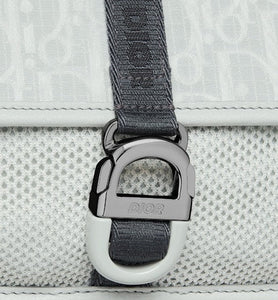 Mini Dior Aqua DIOR AND PARLEY Bag with Strap • Ice Parley Ocean Plastic® Dior Oblique Mirage Nylon