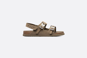 DIOR by BIRKENSTOCK Milano Sandal • Khaki Nubuck Calfskin DIOR by BIRKENSTOCK Milano Sandal • Khaki Nubuck Calfskin