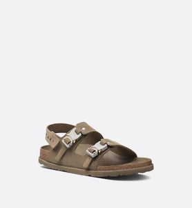 DIOR by BIRKENSTOCK Milano Sandal • Khaki Nubuck Calfskin