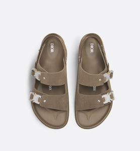 DIOR by BIRKENSTOCK Milano Sandal • Khaki Nubuck Calfskin
