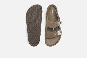 DIOR by BIRKENSTOCK Milano Sandal • Khaki Nubuck Calfskin