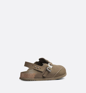 DIOR by BIRKENSTOCK Tokio Mule • Khaki Nubuck Calfskin