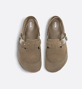 DIOR by BIRKENSTOCK Tokio Mule • Khaki Nubuck Calfskin