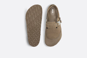 DIOR by BIRKENSTOCK Tokio Mule • Khaki Nubuck Calfskin