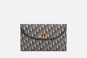30 Montaigne Avenue Pouch with Flap • Blue Dior Oblique Jacquard