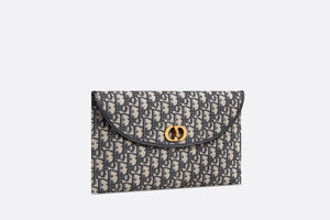30 Montaigne Avenue Pouch with Flap • Blue Dior Oblique Jacquard