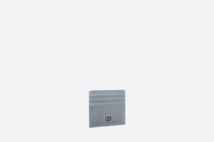 Card Holder • Dior Gray Grained Calfskin with CD Icon Signature