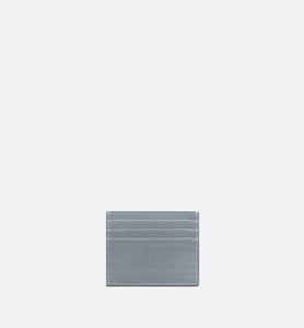 Card Holder • Dior Gray Grained Calfskin with CD Icon Signature