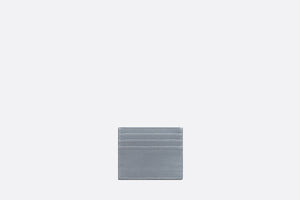 Card Holder • Dior Gray Grained Calfskin with CD Icon Signature