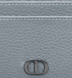 Card Holder • Dior Gray Grained Calfskin with CD Icon Signature