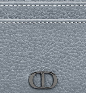 Card Holder • Dior Gray Grained Calfskin with CD Icon Signature
