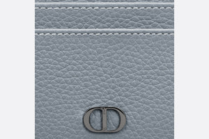 Card Holder • Dior Gray Grained Calfskin with CD Icon Signature