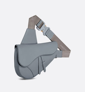 Saddle Bag • Dior Gray Grained Calfskin