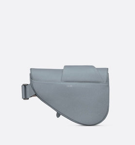 Saddle Bag • Dior Gray Grained Calfskin