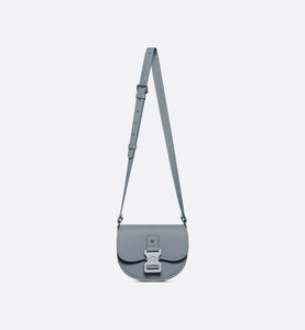 Mini Gallop Bag with Strap • Dior Gray Grained Calfskin
