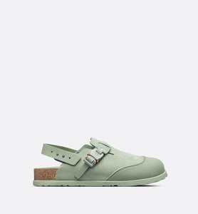 DIOR by BIRKENSTOCK Tokio Mule • Pastel Green Nubuck Calfskin