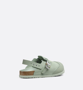DIOR by BIRKENSTOCK Tokio Mule • Pastel Green Nubuck Calfskin