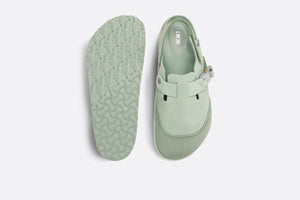 DIOR by BIRKENSTOCK Tokio Mule • Pastel Green Nubuck Calfskin