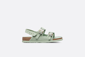 DIOR by BIRKENSTOCK Milano Sandal • Pastel Green Nubuck Calfskin