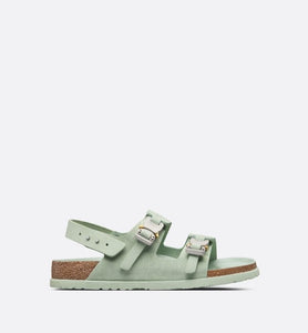 DIOR by BIRKENSTOCK Milano Sandal • Pastel Green Nubuck Calfskin
