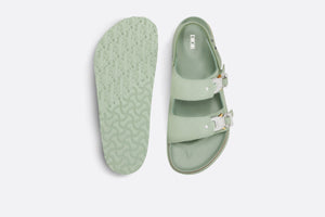 DIOR by BIRKENSTOCK Milano Sandal • Pastel Green Nubuck Calfskin