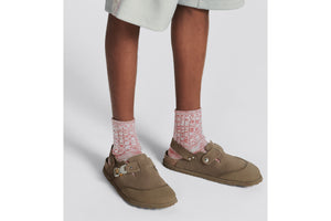 DIOR by BIRKENSTOCK Tokio Mule • Khaki Nubuck Calfskin